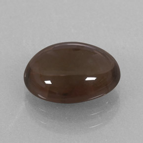 3.06克拉天然棕色烟晶，椭圆形切割，11.1×8.8毫米，透明