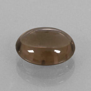 3.11克拉天然棕色烟晶，椭圆形切割，10.9×8.9毫米，透明