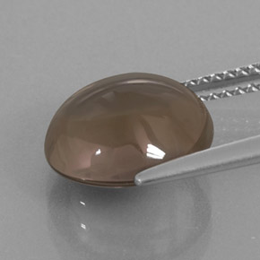 4.54克拉天然烟晶，圆形切割，透明