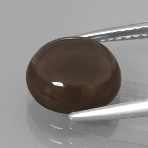 2.58克拉天然烟晶，圆形切割，透明