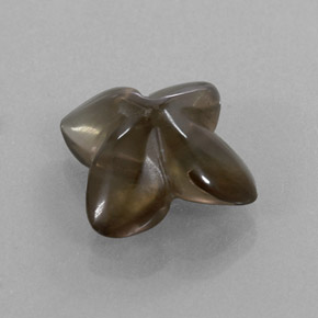 6.59克拉天然棕色烟晶，透明，12.9×12.7毫米，透明/半透明