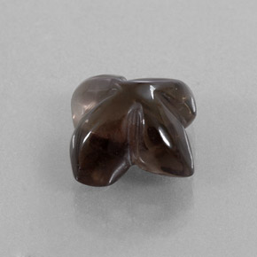6.63克拉天然棕色烟晶，透明，11.4×11.3毫米，透明/半透明