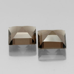天然棕色烟晶，方形，10.1×10毫米，VVS-VS
