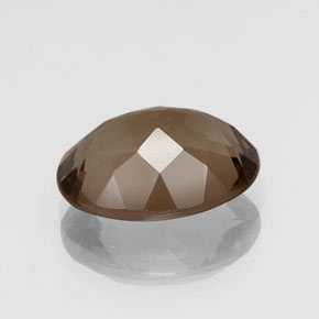 8.00克拉天然棕色烟晶，椭圆形切割，15.9×12毫米，VS