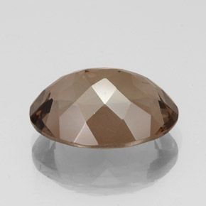 16.30克拉天然棕色烟晶，椭圆形切割，20×15毫米，VS