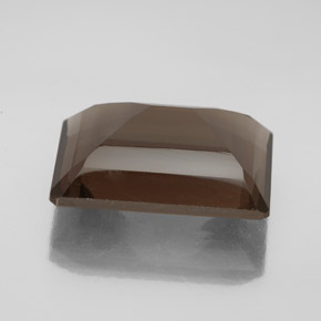 13.80克拉天然棕色烟晶，祖母绿式切割，18.2×13.2毫米，VVS-VS