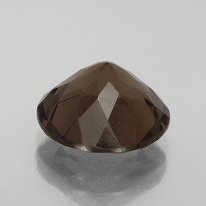 4.16克拉天然棕色烟晶，圆形切割，11.09毫米，VVS-VS