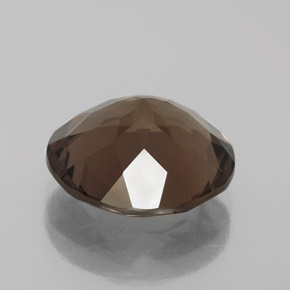 5.89克拉天然棕色烟晶，圆形切割，12.92毫米，VVS-VS
