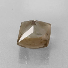4.20克拉天然棕色烟晶，方形，9×8.9毫米，透明