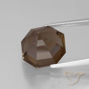 8.89克拉天然烟晶，八边形，VVS-VS