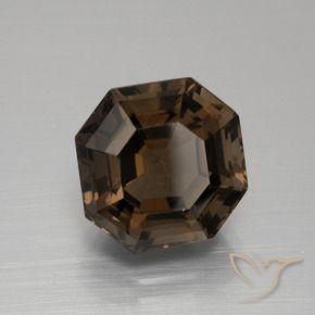 6.28克拉天然烟晶，八边形，VVS-VS