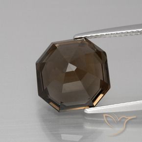 6.28克拉天然烟晶，八边形，VVS-VS