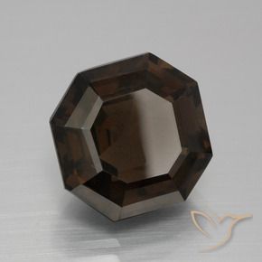 8.14克拉天然烟晶，八边形，VVS-VS