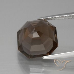 7.95克拉天然烟晶，八边形，VVS-VS