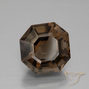 7.23克拉天然烟晶，八边形，VS