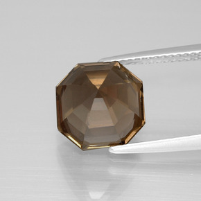 4.60克拉天然烟晶，祖母绿式切割，VS