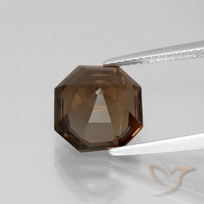 4.48克拉天然烟晶，八边形，VVS-VS
