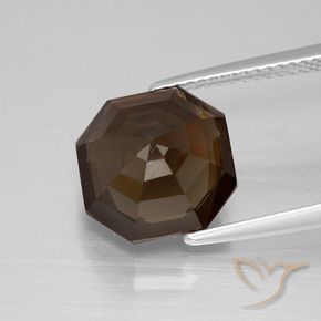 4.79克拉天然烟晶，八边形，VVS-VS