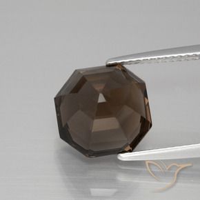 5.40克拉天然烟晶，八边形，VVS-VS