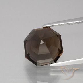 5.43克拉天然烟晶，八边形，VVS