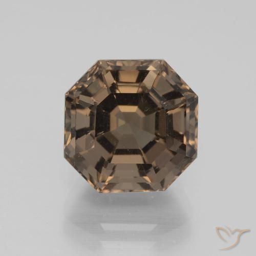5.58ct 天然 山核桃棕 烟晶, 祖母绿式切割, VVS-VS
