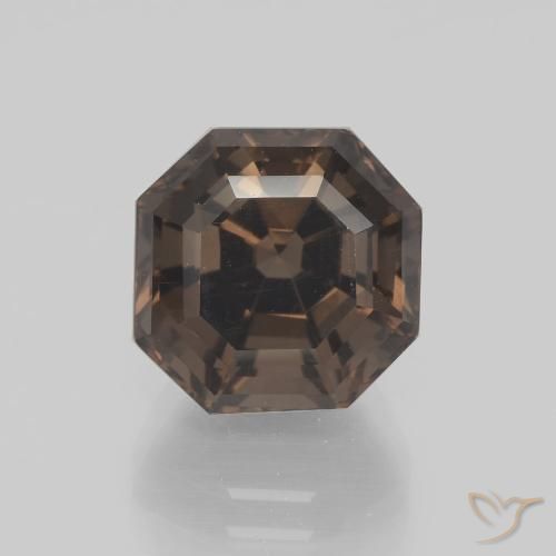 5.77ct 天然 山核桃棕 烟晶, 祖母绿式切割, VVS-VS