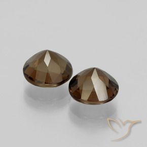 3.79克拉天然烟晶，圆形的，VS