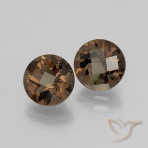 3.65克拉天然烟晶，圆形的，VVS-VS