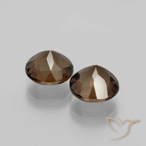 3.65克拉天然烟晶，圆形的，VVS-VS
