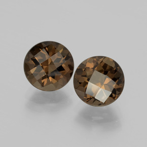 3.84克拉天然烟晶，圆形切割，VVS-VS