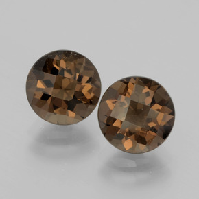 3.36克拉天然烟晶，圆形切割，VVS-VS