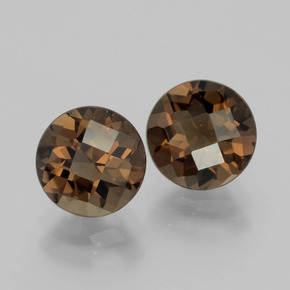 3.36克拉天然烟晶，圆形切割，VVS-VS