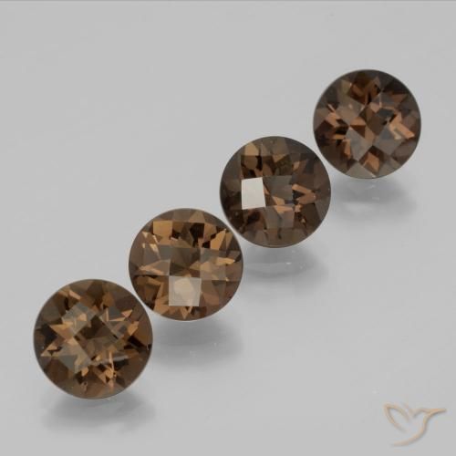 6.92克拉天然烟晶，圆形的，VVS-VS
