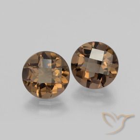 3.37克拉天然烟晶，圆形的，VVS-VS