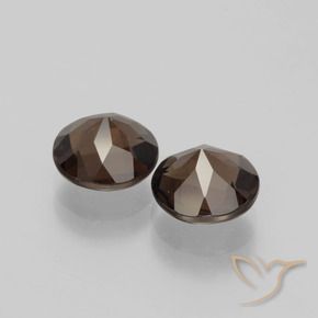 3.24克拉天然烟晶，圆形的，VS