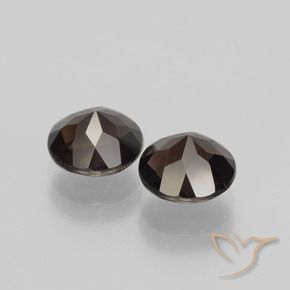 3.38克拉天然烟晶，圆形的，VS