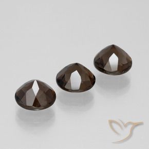 5.46克拉天然烟晶，圆形的，VVS-VS