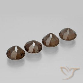 6.81克拉天然烟晶，圆形的，VVS-VS