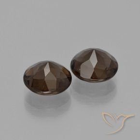 3.43克拉天然烟晶，圆形的，VS