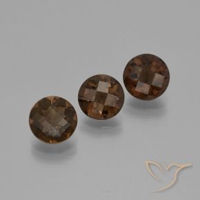 5.37克拉天然烟晶，圆形的，VVS-VS