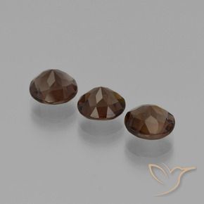 5.37克拉天然烟晶，圆形的，VVS-VS