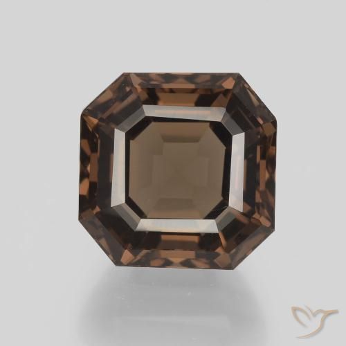 7.45ct 天然 山核桃棕 烟晶, 祖母绿式切割, VVS