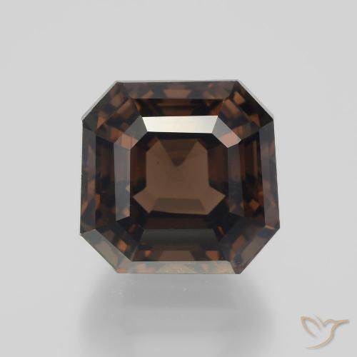 8.85ct 天然 山核桃棕 烟晶, 祖母绿式切割, VVS