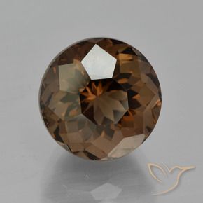 6.02克拉天然烟晶，圆形的，VVS