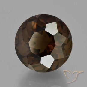 7.27克拉天然烟晶，圆形的，VVS-VS