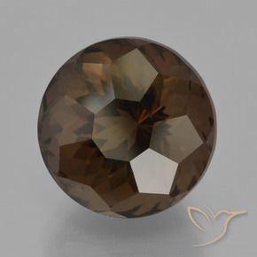 10.14克拉天然烟晶，圆形的，VVS
