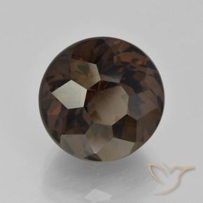 9.24克拉天然烟晶，圆形的，VVS