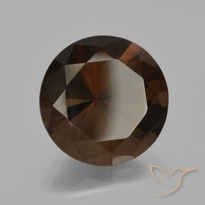 6.41克拉天然烟晶，圆形的，VVS-VS