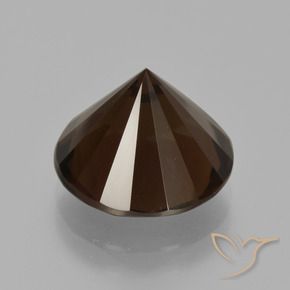 6.41克拉天然烟晶，圆形的，VVS-VS
