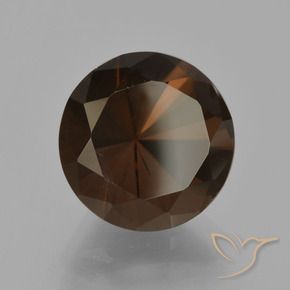 5.78克拉天然烟晶，圆形的，VVS